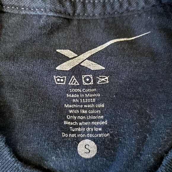 Space X T-Shirt Youth Kids Size Small Black Falcon 9 Print 2015 Short Sleeve - Picture 8 of 8